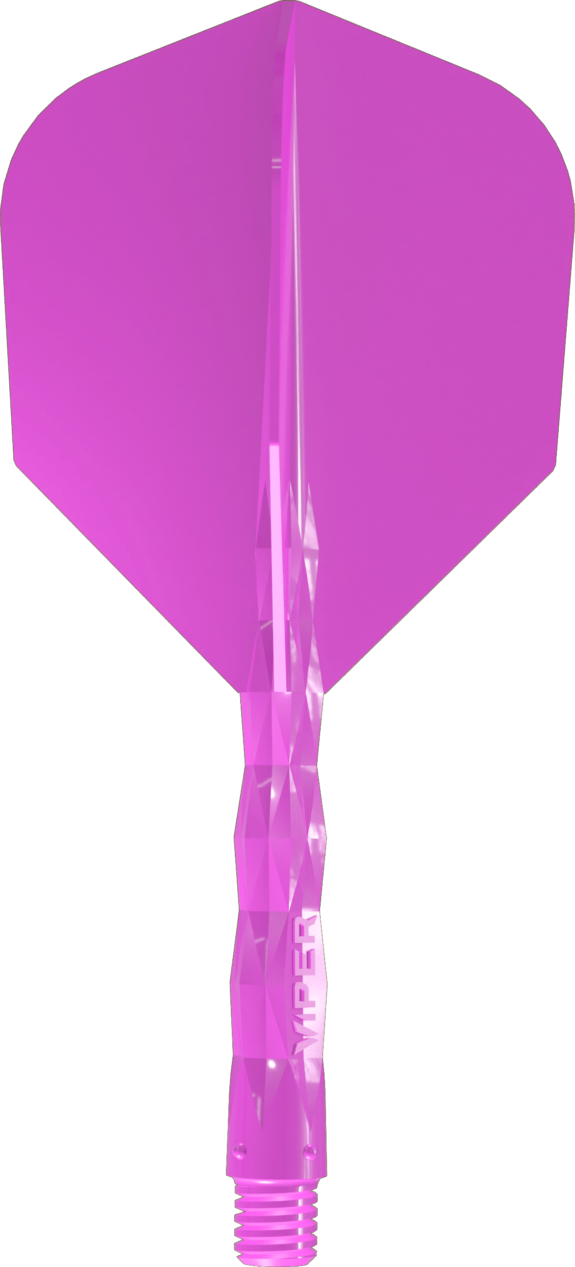 Viper Diamond Core Dart Flights - Moulded Flights & Shaft - Standard - Neon Pink