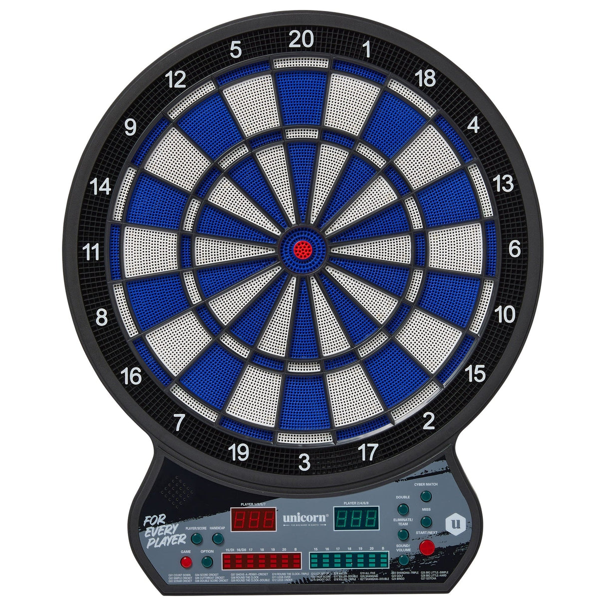 Unicorn Electronic Dartboard - Soft Tip Board with LED Display - 2 sets of darts