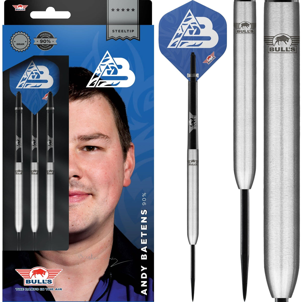 Bulls Andy Baetens Darts - Steel Tip - 90% - Smooth
