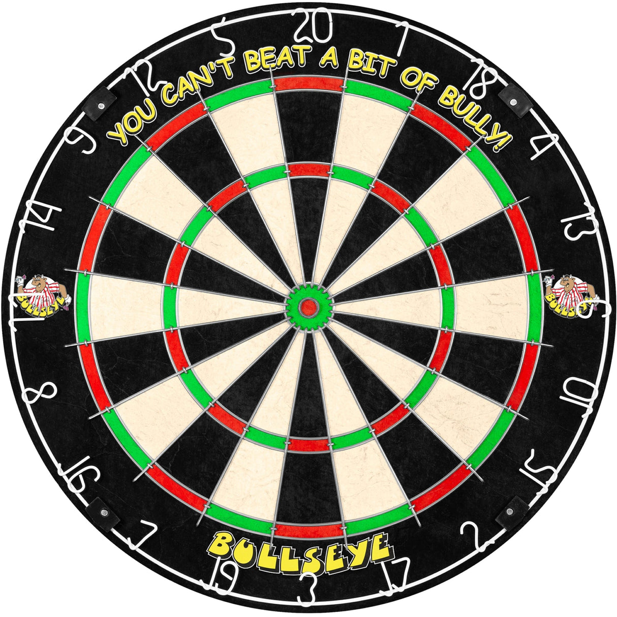 *Bullseye Home Darts Centre - Surround, Dartboard, 6 Darts - Bully Logo