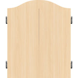 Mission Dartboard Cabinet - Deluxe Quality - Plain Light Oak