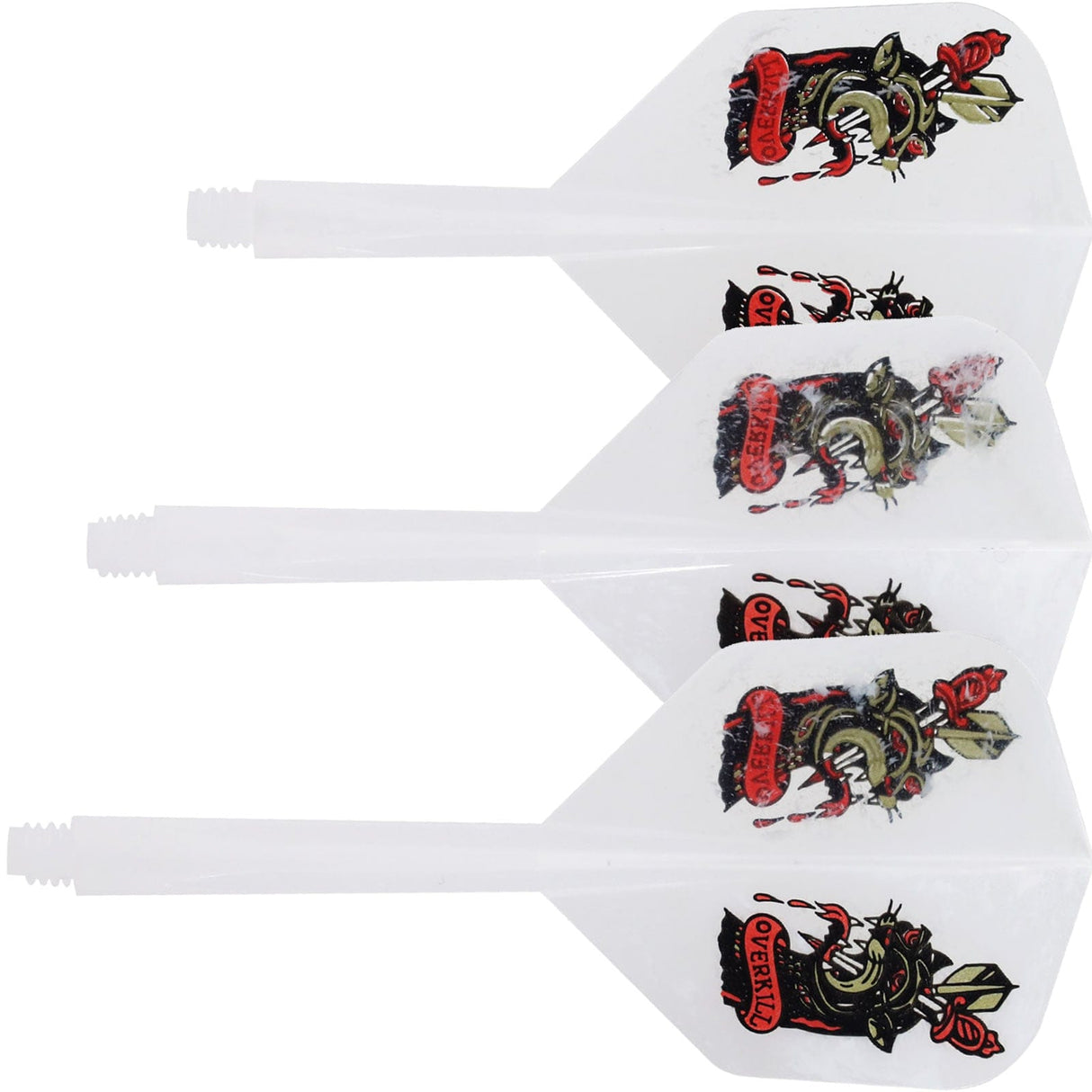 *Condor Dart Flights - Zero Stress - Small - Overkill - Marble White