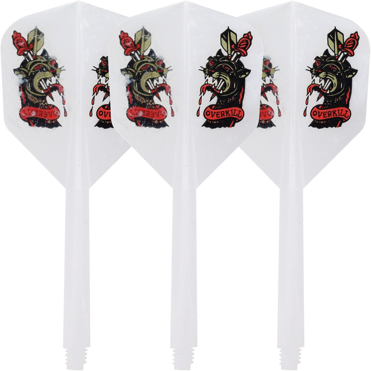 *Condor Dart Flights - Zero Stress - Small - Overkill - Marble White