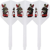 *Condor Dart Flights - Zero Stress - Small - Overkill - Marble White