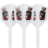 *Condor Dart Flights - Zero Stress - Small - Overkill - Marble White
