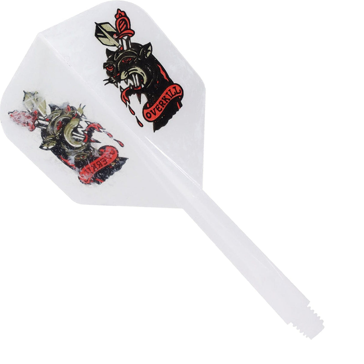 *Condor Dart Flights - Zero Stress - Small - Overkill - Marble White Medium
