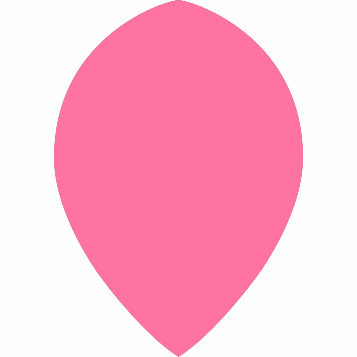 *Dart Flights - Poly Plain Fluoresent - Pear - Fluro Fluro Pink
