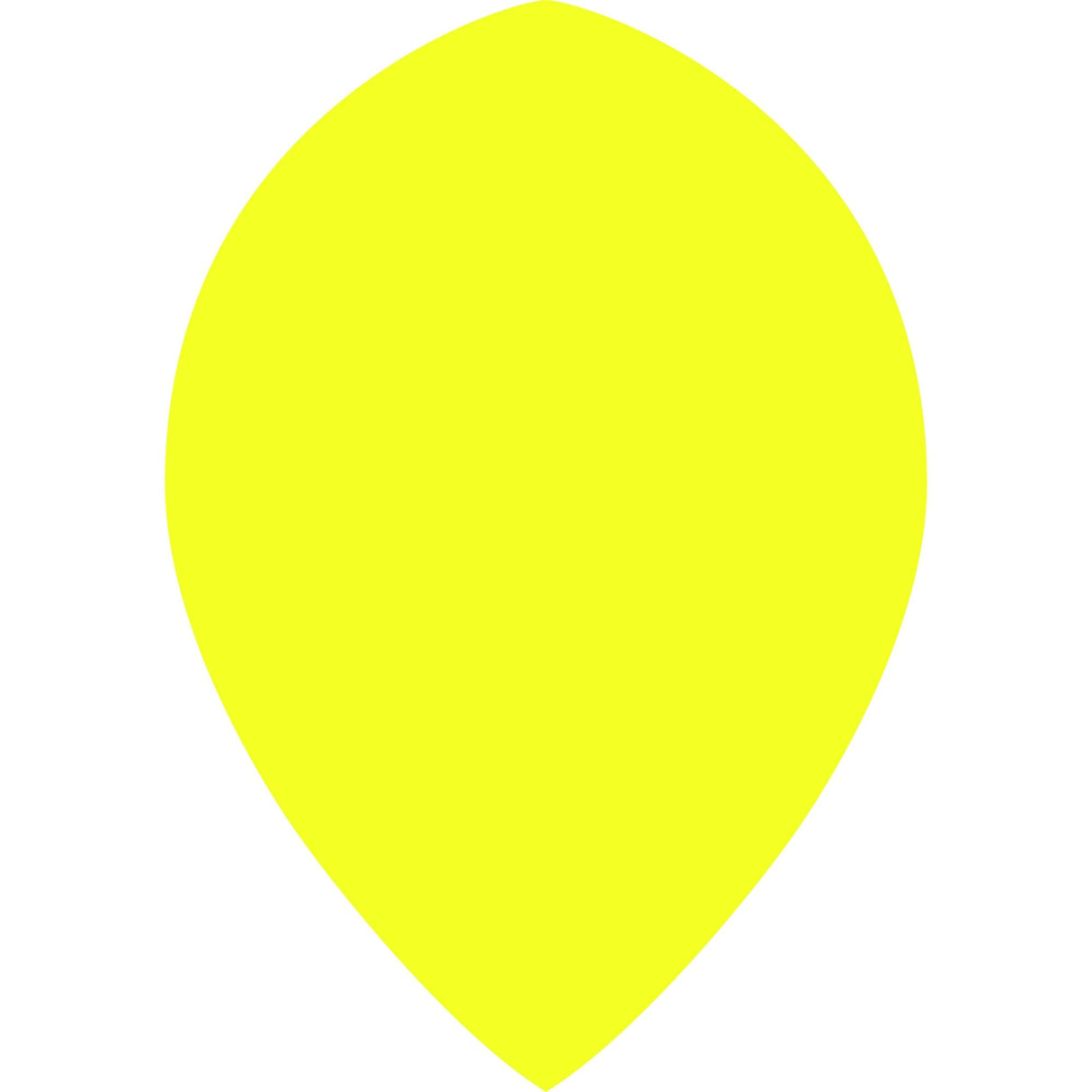 *Dart Flights - Poly Plain Fluoresent - Pear - Fluro Fluro Yellow