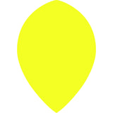 *Dart Flights - Poly Plain Fluoresent - Pear - Fluro Fluro Yellow