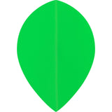 *Dart Flights - Poly Plain Fluoresent - Pear - Fluro Fluro Green