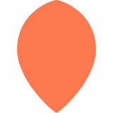 *Dart Flights - Poly Plain Fluoresent - Pear - Fluro Fluro Orange