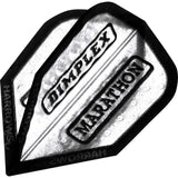 *Harrows Dart Flights - Dimplex Marathon - Std - Black Rim Clear