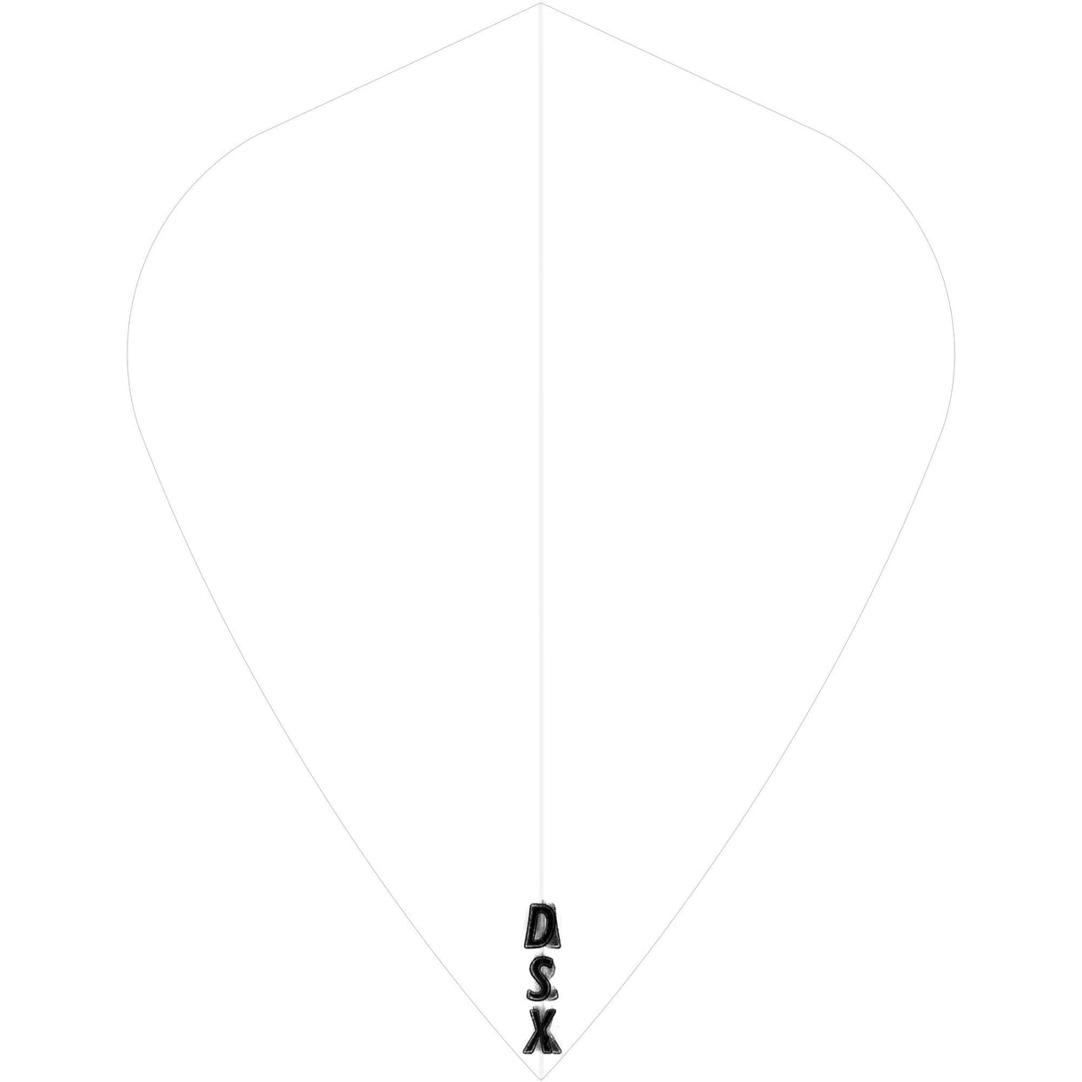 *Designa DSX100 Dart Flights - Kite Clear