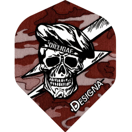 *Designa Dart Flights - Extra Strong - Std - Dilligaf Beret Skull