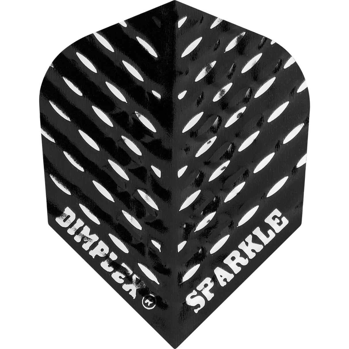 *Harrows Dart Flights - Std - Dimplex Sparkle - Plain Black