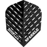 *Harrows Dart Flights - Std - Dimplex Sparkle - Plain Black