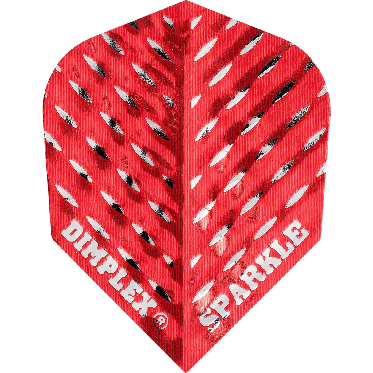 *Harrows Dart Flights - Std - Dimplex Sparkle - Plain Red