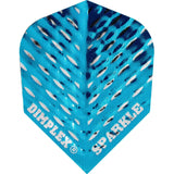 *Harrows Dart Flights - Std - Dimplex Sparkle - Plain Blue