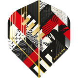 *Amazon Abstract Dart Flights - No2 - Std - Black Red