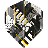 *Amazon Abstract Dart Flights - No2 - Std - Black Grey