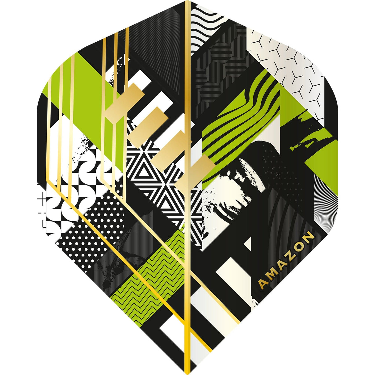 *Amazon Abstract Dart Flights - No2 - Std - Black Green