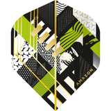 *Amazon Abstract Dart Flights - No2 - Std - Black Green