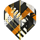 *Amazon Abstract Dart Flights - No2 - Std - Black Orange