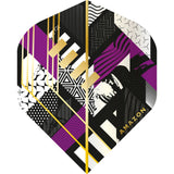 *Amazon Abstract Dart Flights - No2 - Std - Black Purple