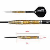 One80 Mick Lacey Darts - Steel Tip - 90% Tungsten - V2 - 23g
