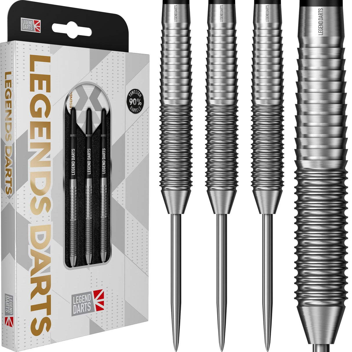 Legend Darts - Steel Tip - 90% Tungsten - Pro Series - V13 - Rear Shark