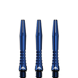 Mission Atom13 Aluminium Shafts - Anodised Metal Stems - Blue