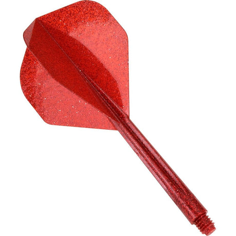 Condor Dart Flights - Zero Stress - Standard - Glitter - Red Long