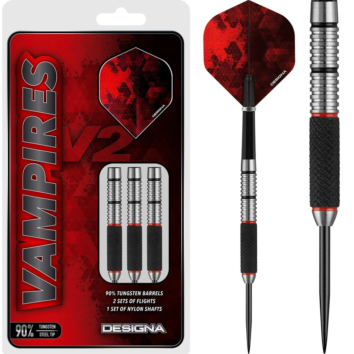 Designa Vampires V2 Darts - Steel Tip - M3 23g