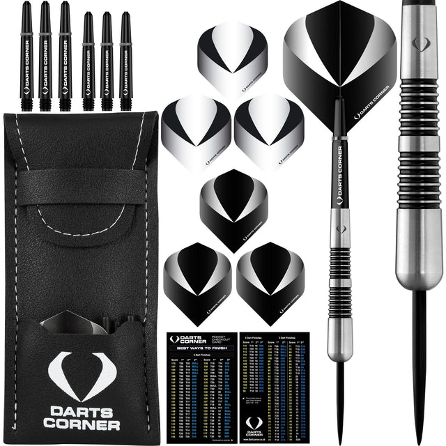 Darts Corner Warfare Darts - Steel Tip - M6 - Black Ring 24g