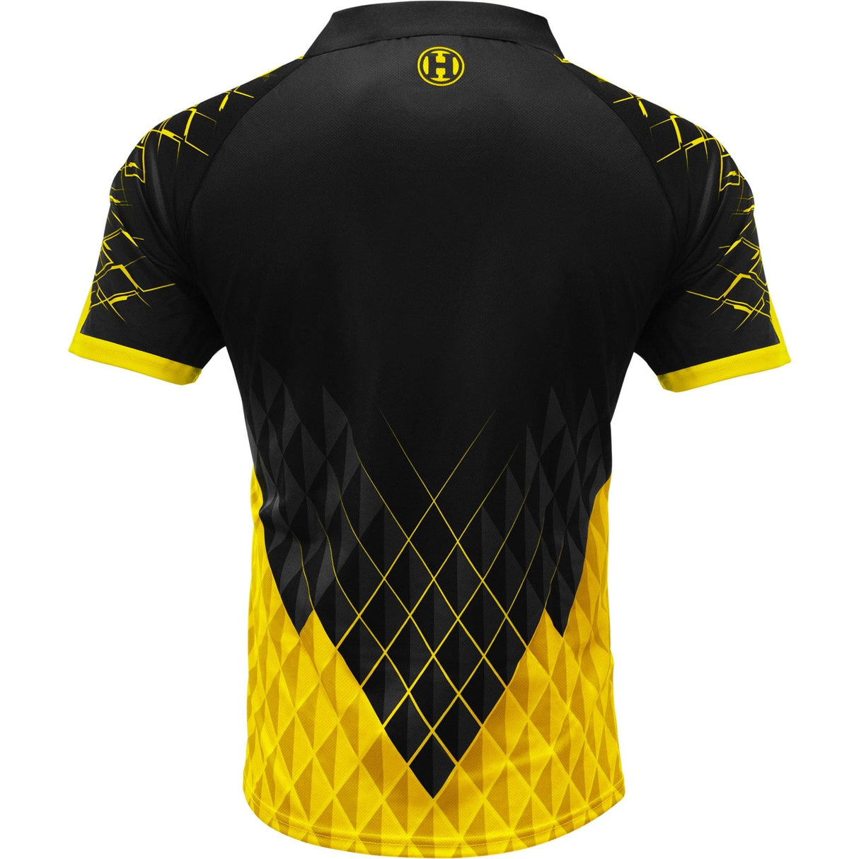 Harrows Paragon Dart Shirt - with Pocket - Black & Yellow