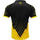 Harrows Paragon Dart Shirt - with Pocket - Black & Yellow