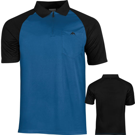 *Mission Darts EXOS Cool FX Dart Shirt - Black & Blue 2XL