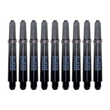 Perfect Darts - Two Tone Shafts - Polycarbonate - Black & Grey - Tweenie - 3 Sets Pack