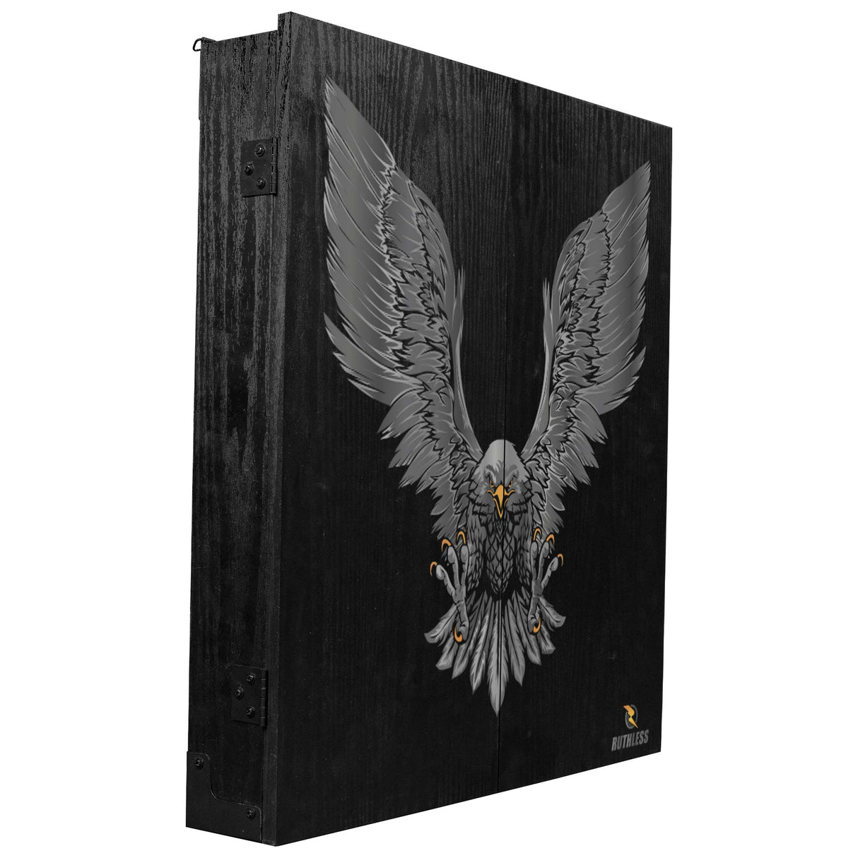 Ruthless Dartboard Cabinet - Square Design - Eagle