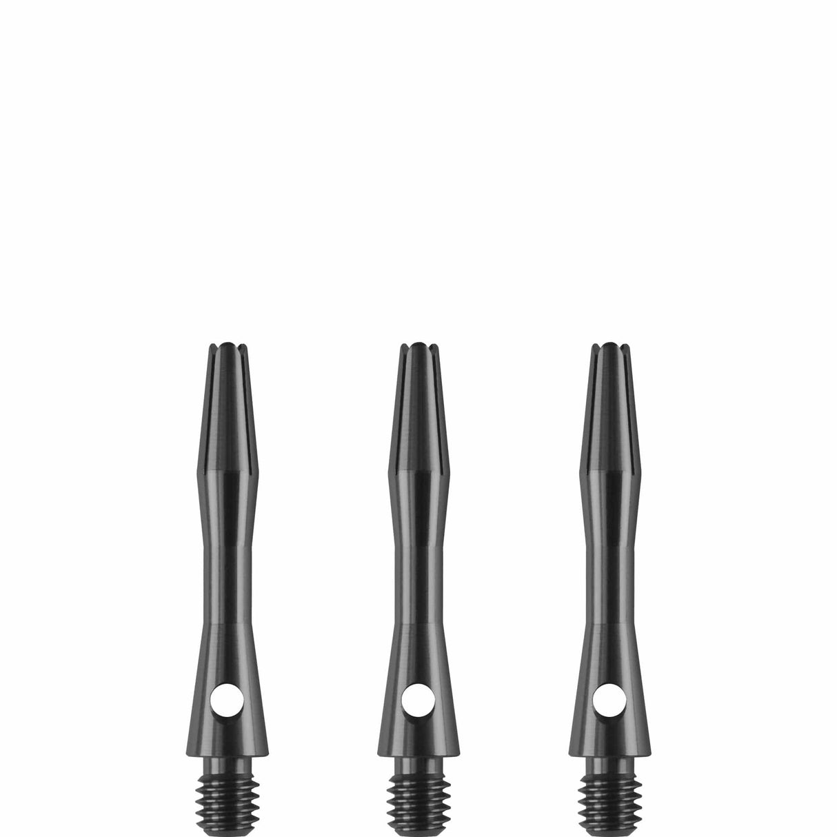 Designa Aluminium Shafts - Metal Dart Stems - Gun Metal Extra Short