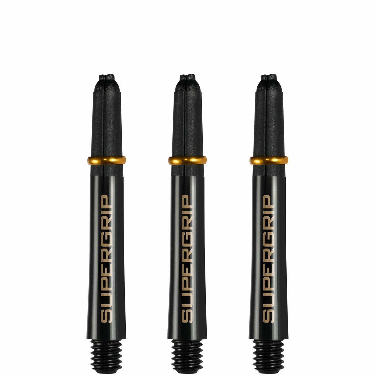 Harrows Supergrip Shafts - Dart Stems - Black Gold Short