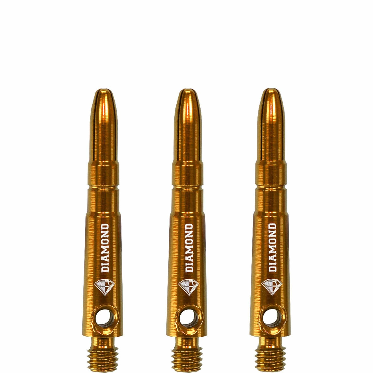 Cuesoul - Aluminium Dart Shafts - Diamond - Value Pack - 4 sets - Gold Short