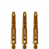 Cuesoul - Aluminium Dart Shafts - Diamond - Value Pack - 4 sets - Gold Short