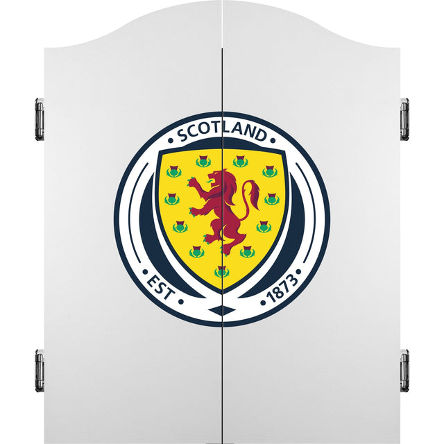 Scotland Football Dartboard Cabinet - Official Licensed - C1 - White - Logo
