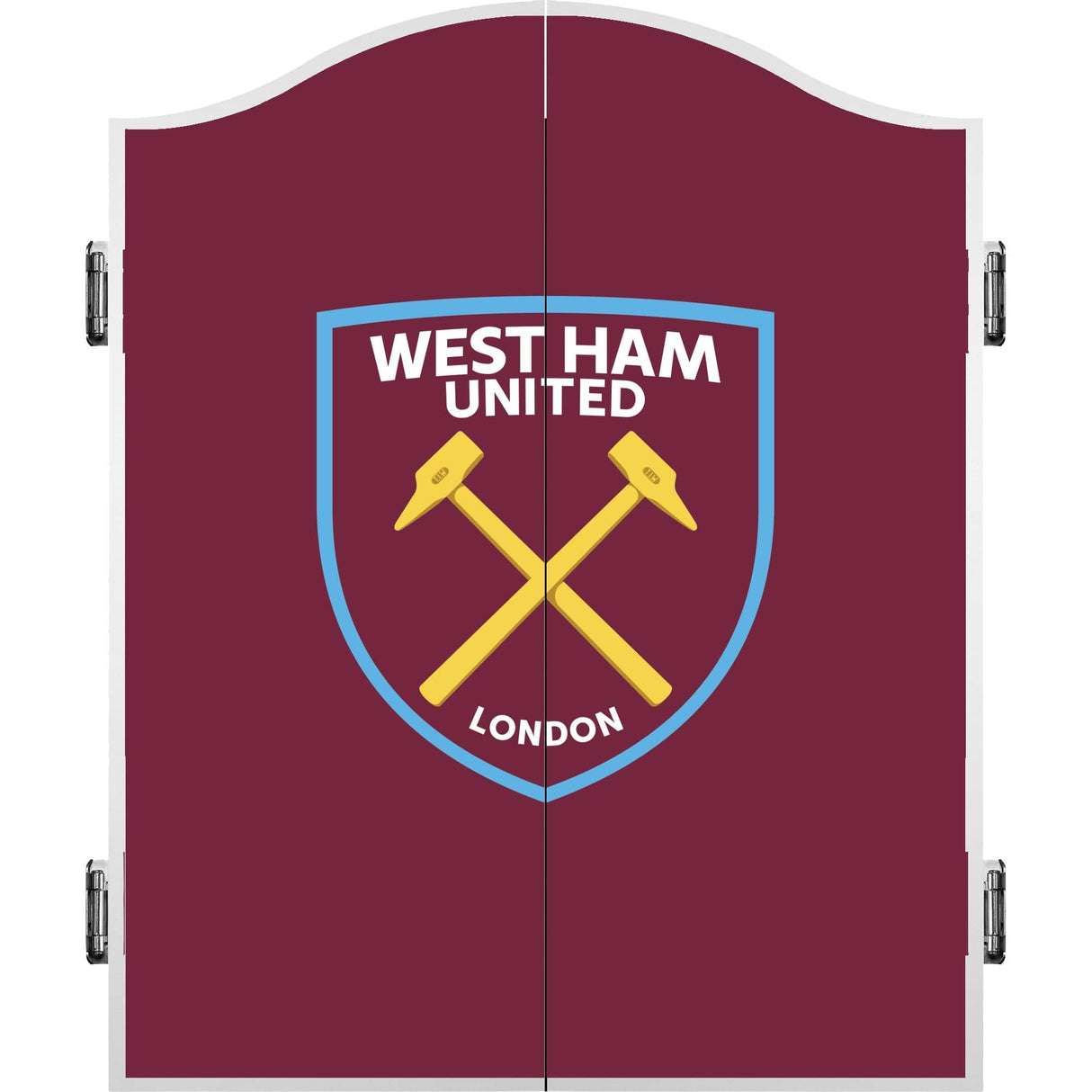 West Ham United FC - Official Licensed - Dartboard Cabinet - C1 - Crest