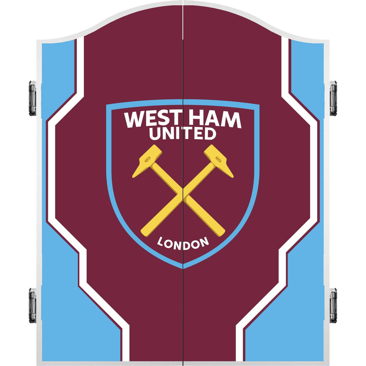 West Ham United FC - Official Licensed - Dartboard Cabinet - C3 - Geo