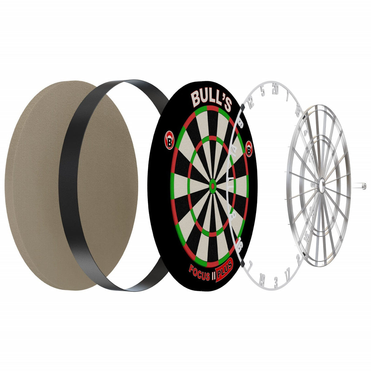 BULL'S Focus II Plus Dartboard - Professional