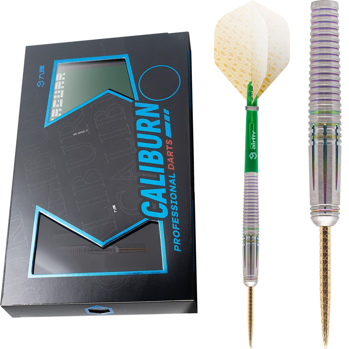 *Caliburn Jaguar Darts - Steel Tip - 90% - Rainbow 24g