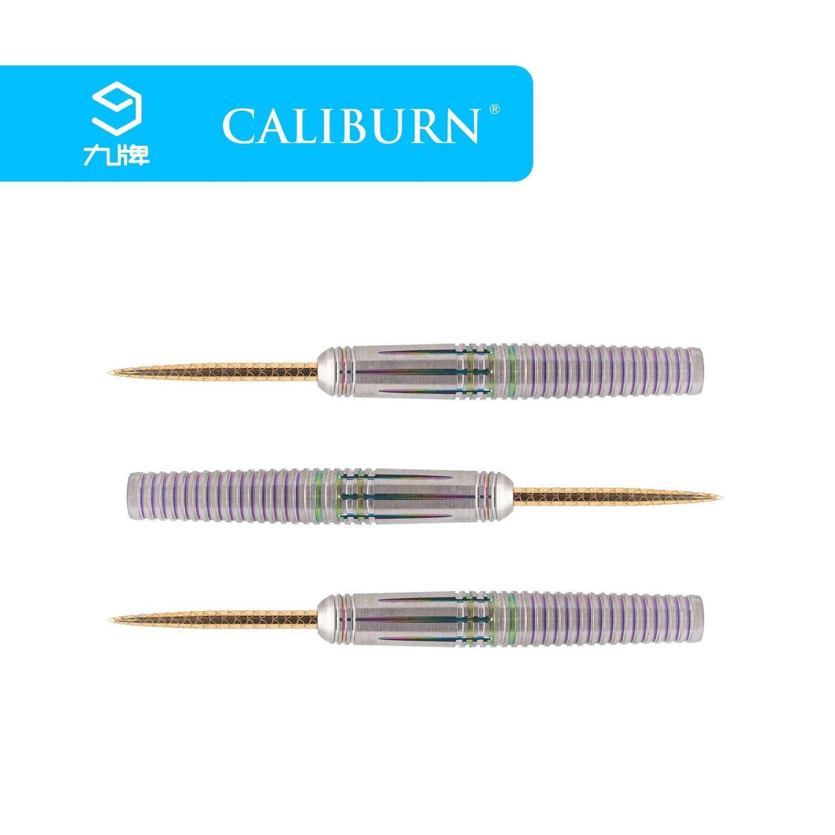*Caliburn Jaguar Darts - Steel Tip - 90% - Rainbow 24g