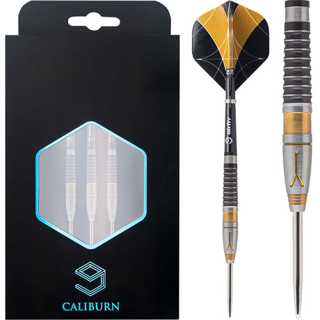*Caliburn Y Darts - Steel Tip - 90% - Black & Gold - 22g 22g